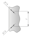 Cevnati Kvadratni Ročaj H475mm Medluknjama 275mm