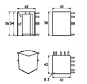 GH IPC06 Ipso Claudit - Raccordo A 90° Per Profilo Ipc01