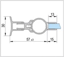 Dvižni Cevni Pant Aqua Light Steklo/Zid 90° Za 8mm Steklo