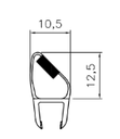Tesnilo Za Tuš Kabino Magnetno MINI Mv11 2,5M Za 6mm