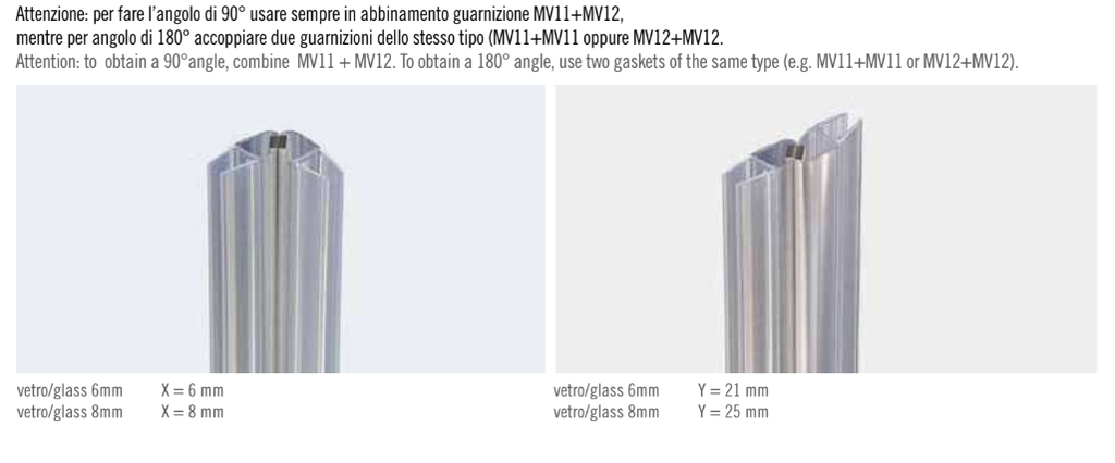 Tesnilo Za Tus Kabine Na Magnet Desni Mv11 Za 6-8mm