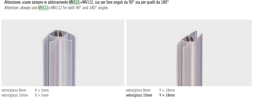 Tesnilo Za Tuš Kabino Na Magnet Desni Mv112 Za 8-10mm