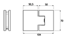 GH CQR03 Cerniera A Scatto Regolabile V-V 180°