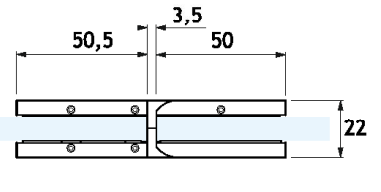 GH CQR03 Cerniera A Scatto Regolabile V-V 180°