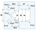GH CQR03 Cerniera A Scatto Regolabile V-V 180°