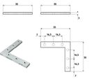 GH MPQ02 Magna Pars - Connettore Di Fissaggio Angolare Per - Profili