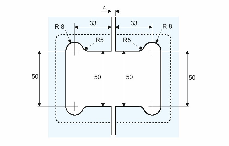 Pant Cr03 Steklo/Steklo Štop 0° +90˘ -90°