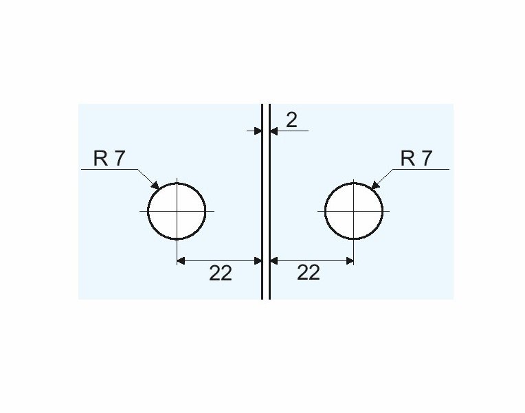 Gcz04 Pritrdilec Steklo/Steklo 180° Krom