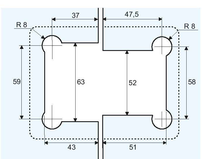 Avtomatski Pant Steklo/Steklo Z Možnostjo Štelanja Inox Poliran 180° GH09