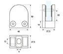 PRITRDILEC A1000 SSS MAT ZA STEKLO 8,76-10,76MM