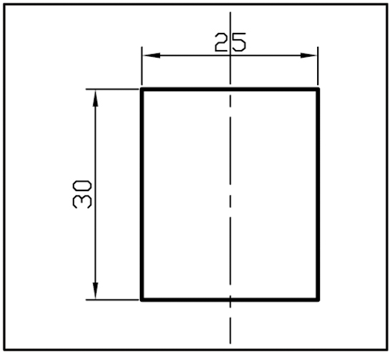 Oglata Bunka Ročaj 30x25mm