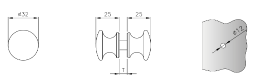 Zaokrožena Bunka Za Steklo 8-12,76mm