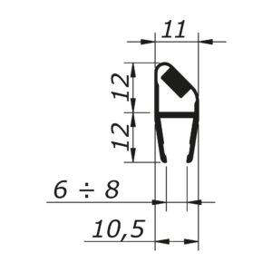 Tesnilo 327 Oxidal Dx 2,2M Za 6-8mm Steklo