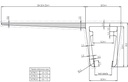 Tesnilo Za Tuš Kabine Stransko Peresce 2500mm G 017 Za Steklo 6 -8mm Aletta 25mm