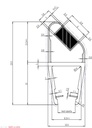 Tesnilo Za Tuš Kabine Desni Magnet 2500mm M122D Za Steklo 6-8mm