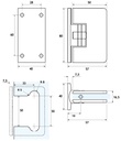 Pant Cr01 Steklo/Zid Štop 0° +90˘ -90°