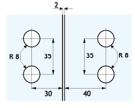 Kotni Nosilec 90° Gch9 Steklo-Steklo Krom