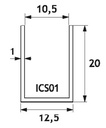 U-Profil 12,5x20x1mm 250cm Poliran