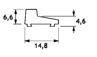 GH IPD02-150 Reducta - Profilo Di Contenimento L.150cm