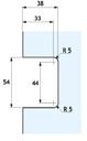 GH MGL03 Controcartella Per Serrature Mgl01/Mgl02