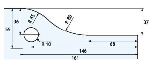 GH PF02H Cerniera Superiore Regolabile Con Cover Per Hp02