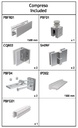 GH PLK01-DX Pbf-Plio Kit Completo Muro/Muro Destro - L.1500mm