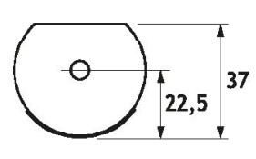 R1/110 Systems - Nosilec Na Zid Za Vodilo R08M Inox Mat