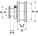 GH RS01 Rs System - Carrello Per Rotaia Rettangolare Rs08 D.43mm