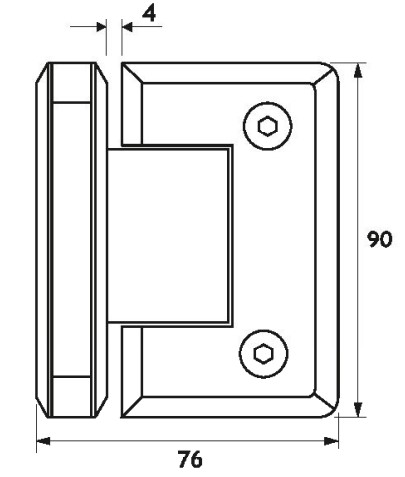 PANT ZA 90°KOTNO TUŠ KABINO SH34