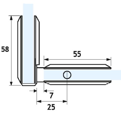 PANT ZA 90°KOTNO TUŠ KABINO SH34