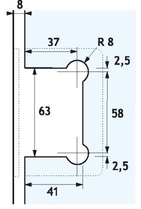 Pant Steklo-Zid Sh41