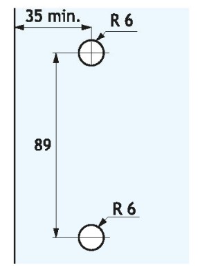 Srh03 Ročaj Za Drsna Vrata Inox Mat