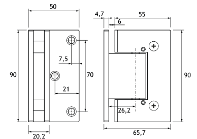 Avtomatski Pant Steklo/Zid Z Možnostjo Štelanja GHS01
