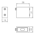 Končnik Za Prečko 30x10mm Stran Zid
