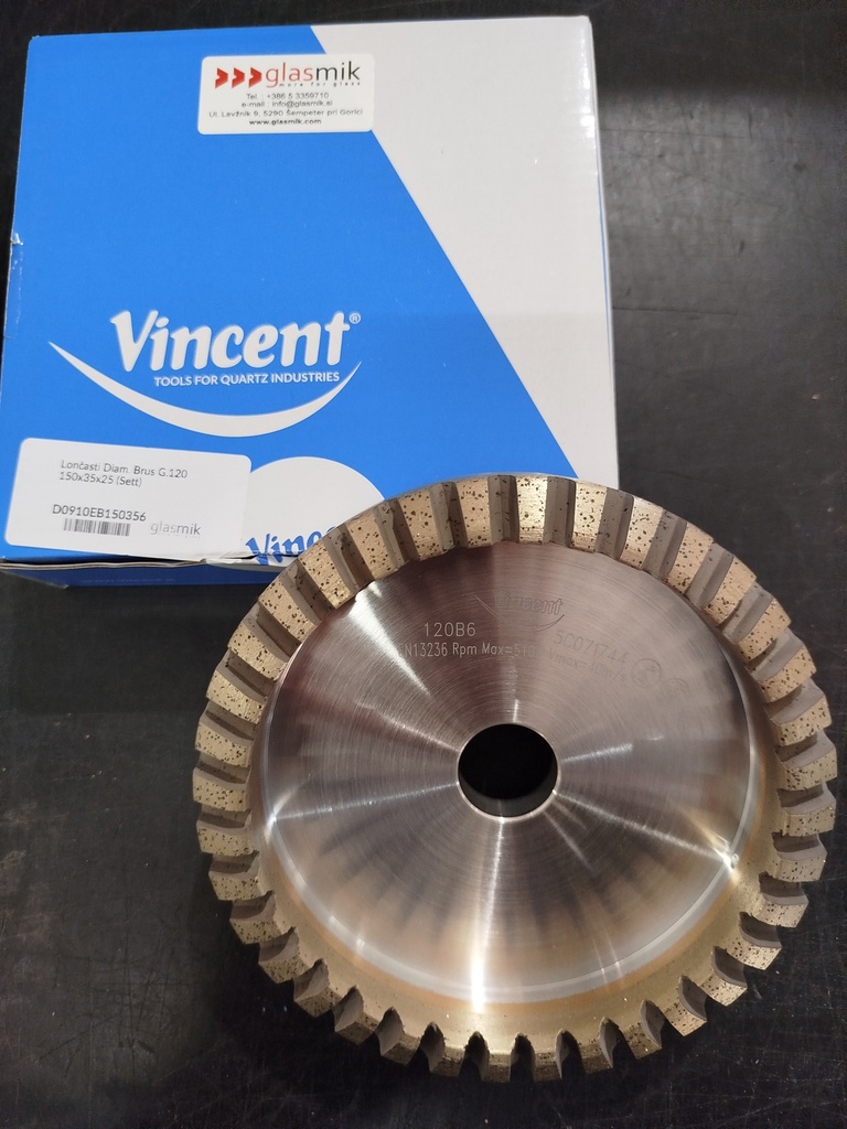Diamond cup grinding wheel G.120 150x35x25