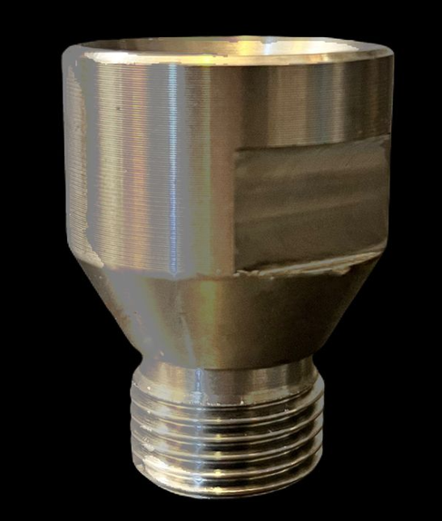 Adapter for drill bits from 75mm 1/2"Gas to 95mm 1/2"Gas