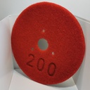 Adhesive-backed abrasive plate for Mp4000 red Moonflex grit200