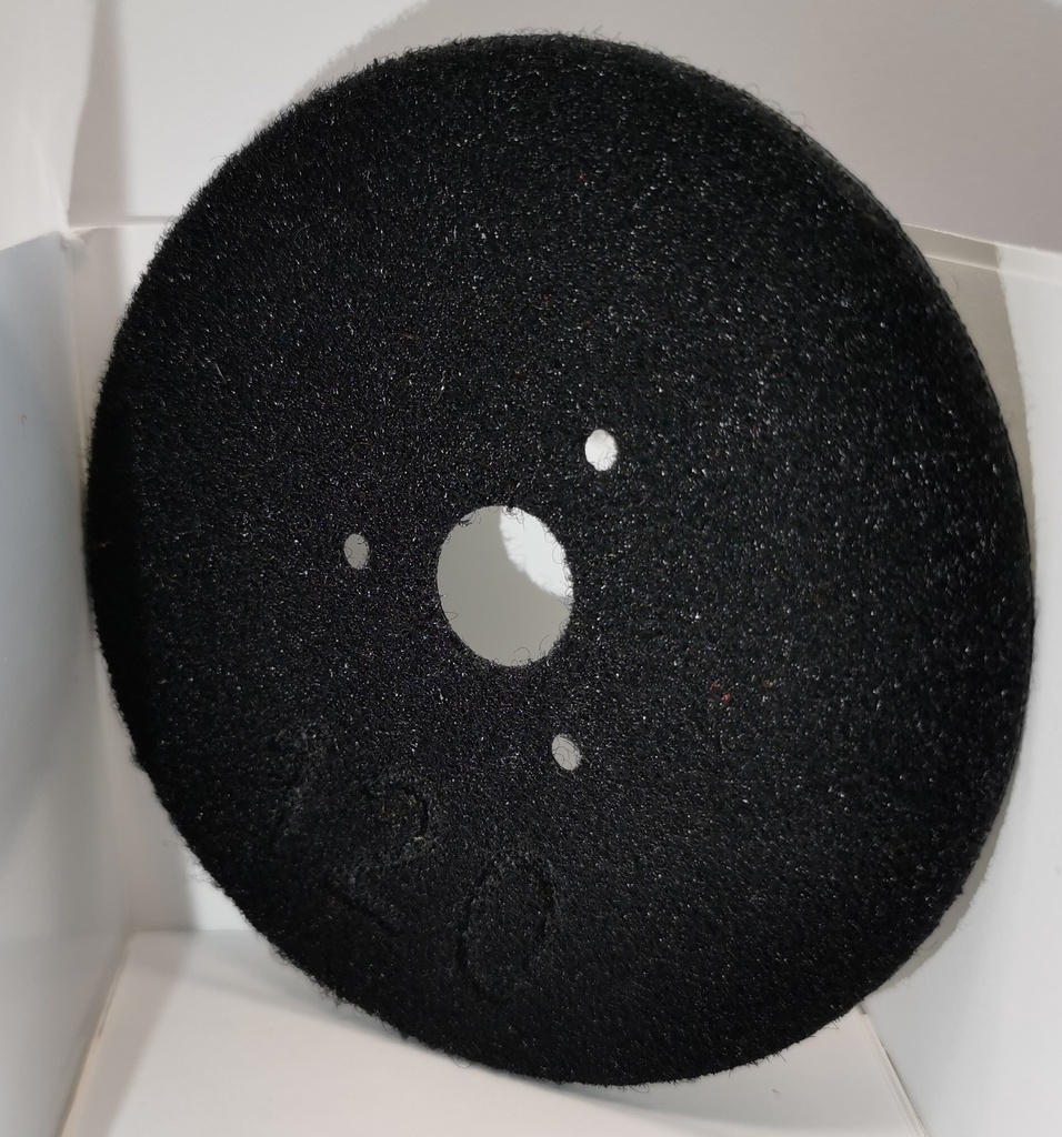Adhesive-backed abrasive plate for Mp4000 black grit120