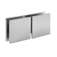GC2 angle bracket 90° glass/wall, satin stainless steel