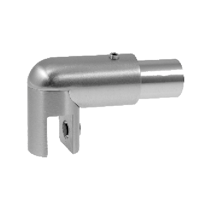 Kf60 end fitting on glass chrome