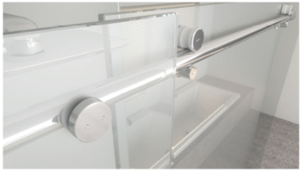 Mskm Medium 2000mm Drsni Sistem Za Tuš Kabino Zid/Zid
