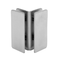 Ng03 corner connector glass-to-glass chrome
