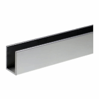 U-Profil 20x15x20mm 250cm Poliran Aluminij "Krom"