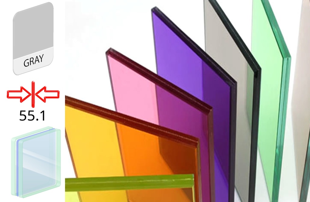 Lepljeno Sivo/Float 55.1