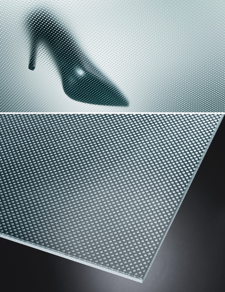 Madras Pixel Flooring Extraclear Jedkano 15mm Vzorčasto Steklo 