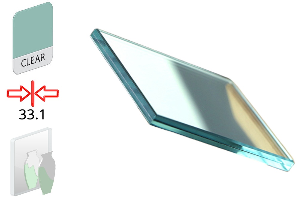 Obojestransko Ogledalo Svetlo Lepljeno