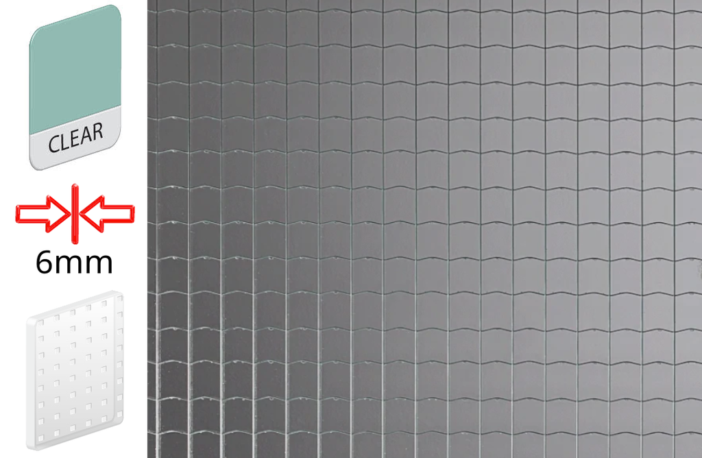 Armirano Staklo 6Mm 185X254