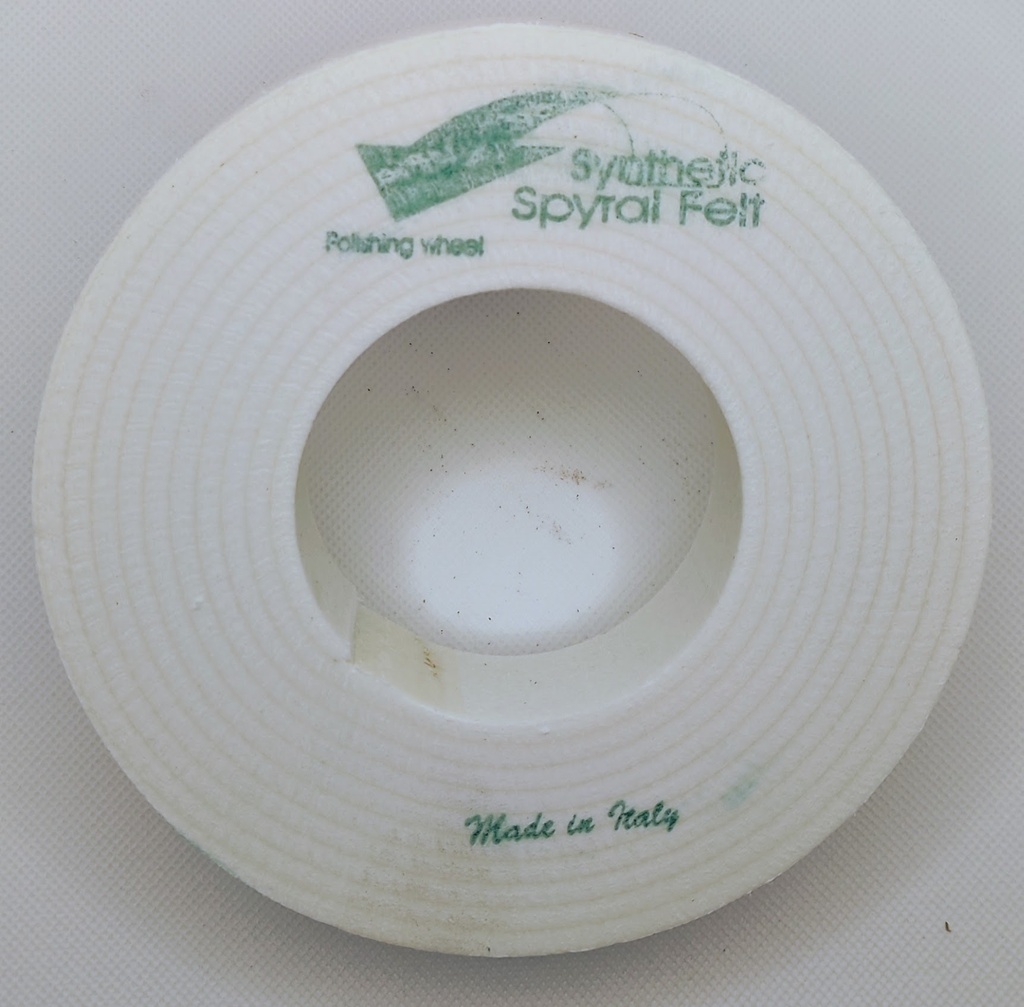 Felt polishing wheel Spiralfelt 150x30x70