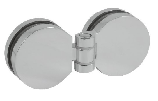 Shf02 C hinge glass-to-glass chrome
