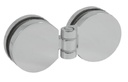 Shf02 C hinge glass-to-glass chrome